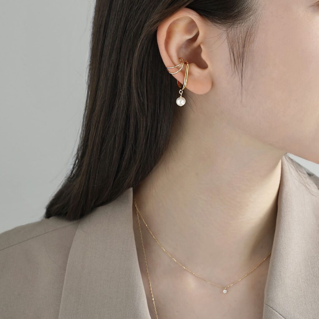 淡水パールのイヤーカフ