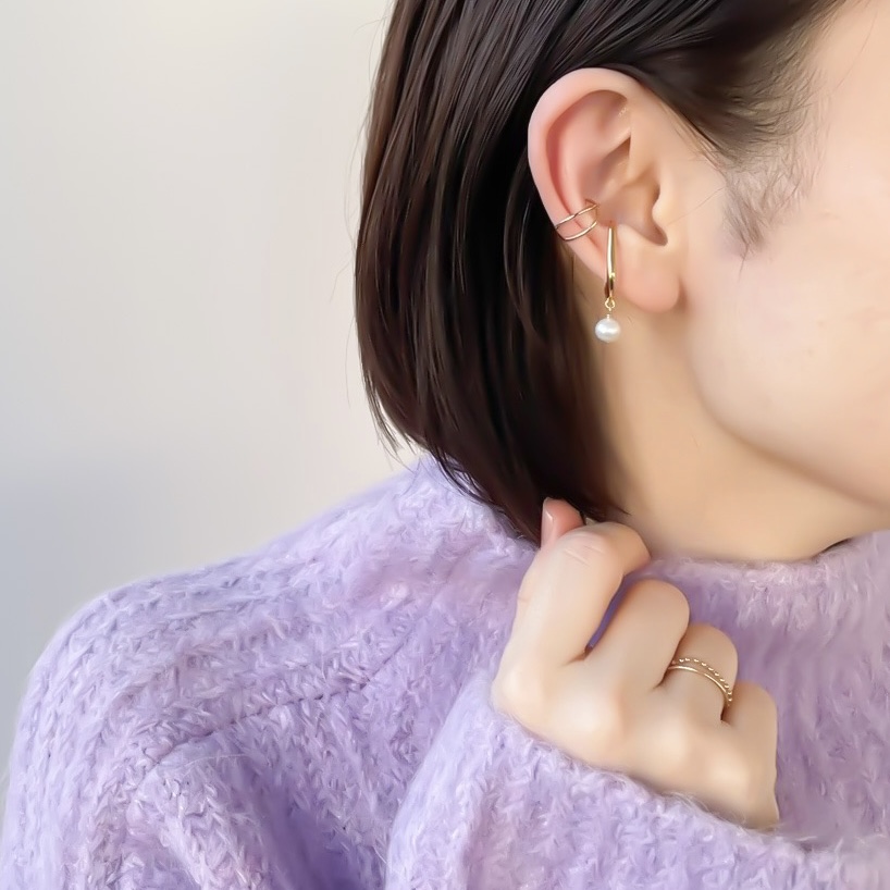 淡水パールのイヤーカフ